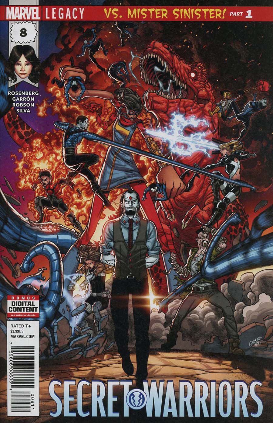 Secret Warriors Vol 2 #8 Cover A Regular Javier Garron Cover (Marvel Legacy Tie-In)