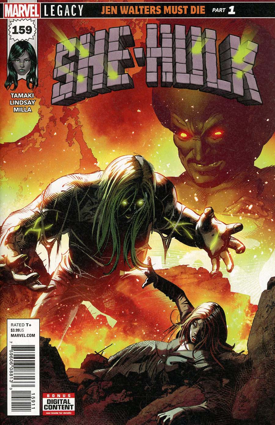 She-Hulk Vol 3 #159 Cover A 1st Ptg Regular Mike Deodato Jr Cover (Marvel Legacy Tie-In)