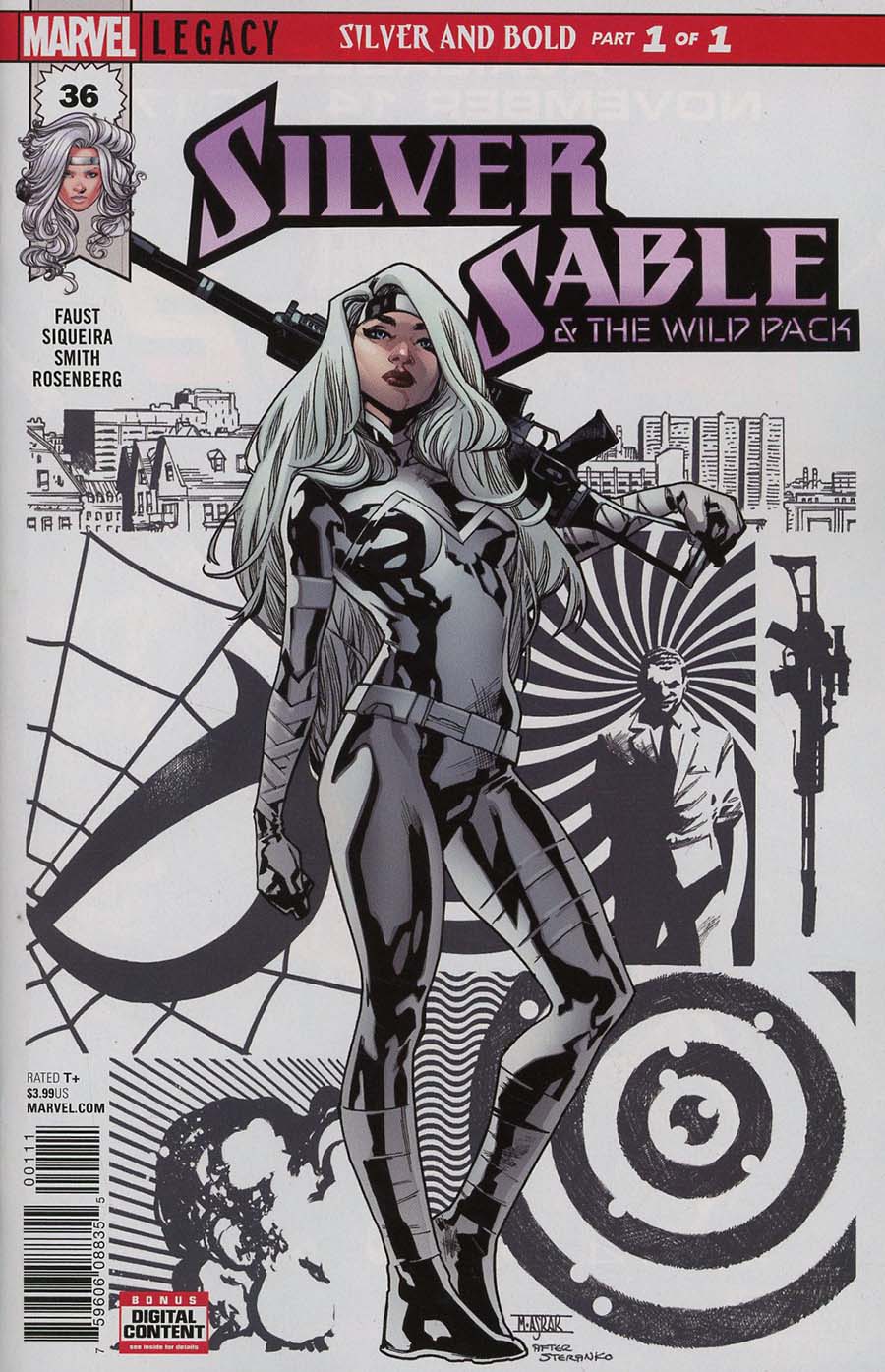 Silver Sable And The Wild Pack #36 Cover A Regular Mahmud Asrar Cover (Marvel Legacy Tie-In)
