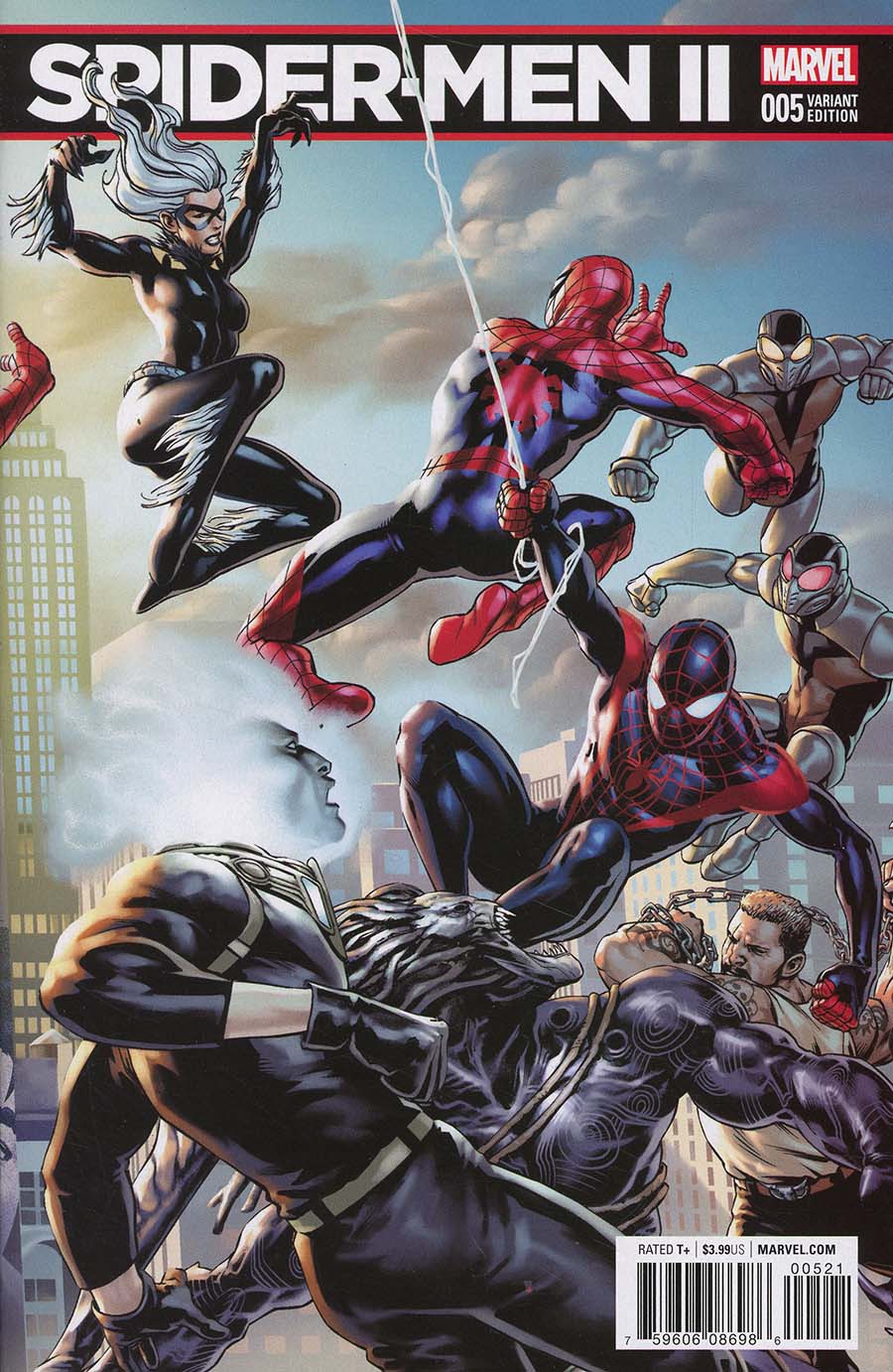 Spider-Men II #5 Cover B Variant Jesus Saiz Connecting Cover
