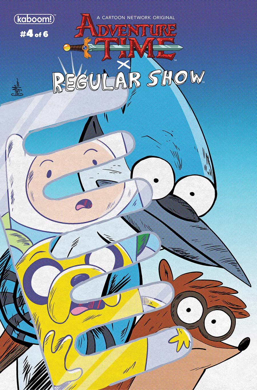 Adventure Time Regular Show #4 Cover C Variant Derek Charm Subscription Cover