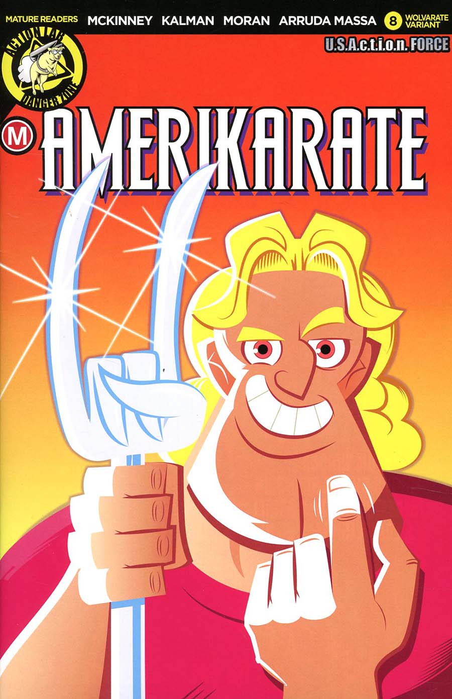 Amerikarate #8 Cover D Variant Dave Perillo Wolvarate Cover