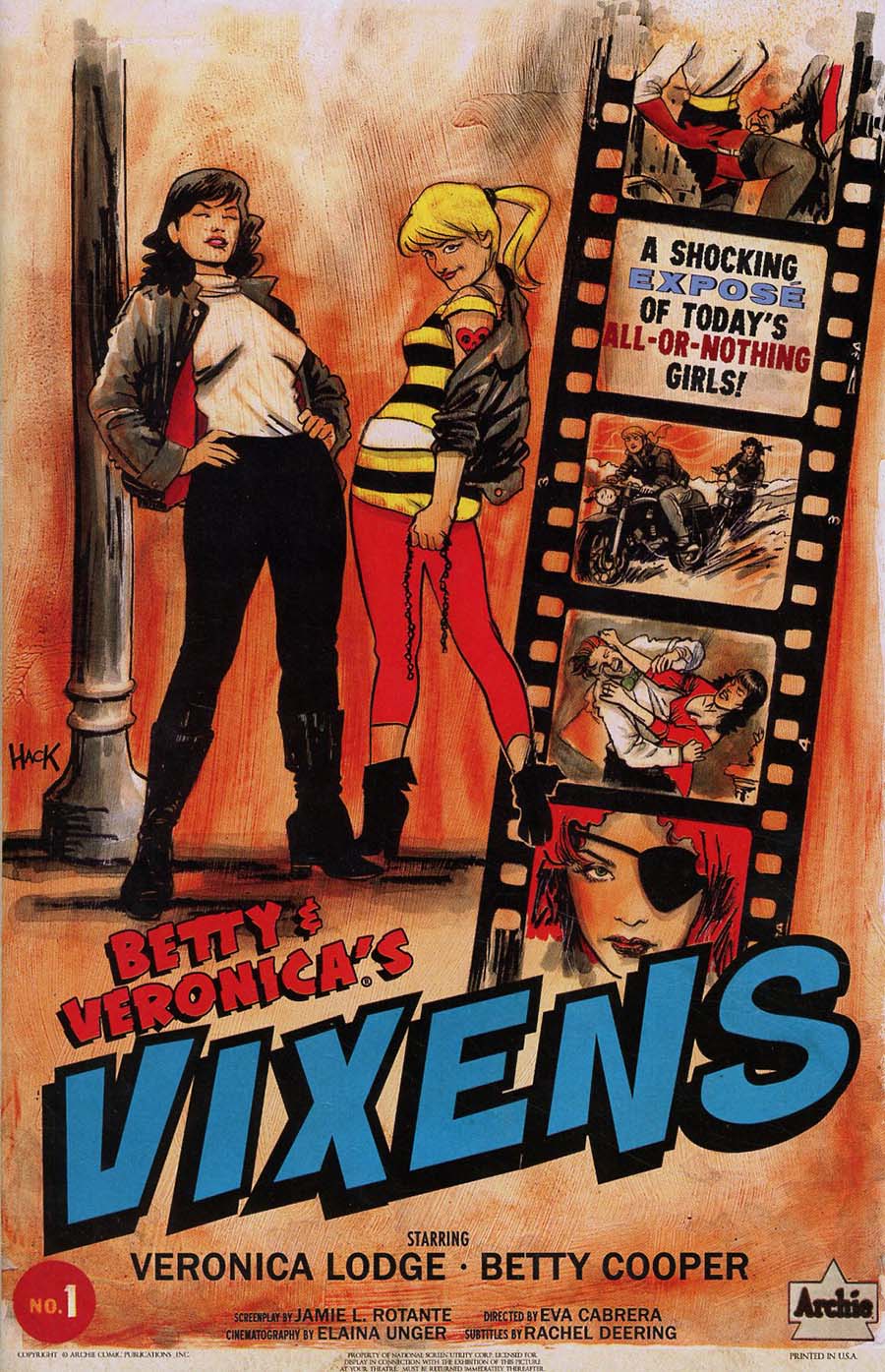Betty & Veronica Vixens #1 Cover B Variant Robert Hack Cover