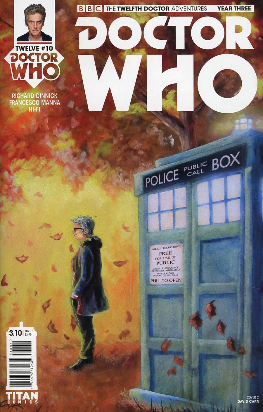 Doctor Who 12th Doctor Year Three #10 Cover C Variant David Carr Seasons Cover