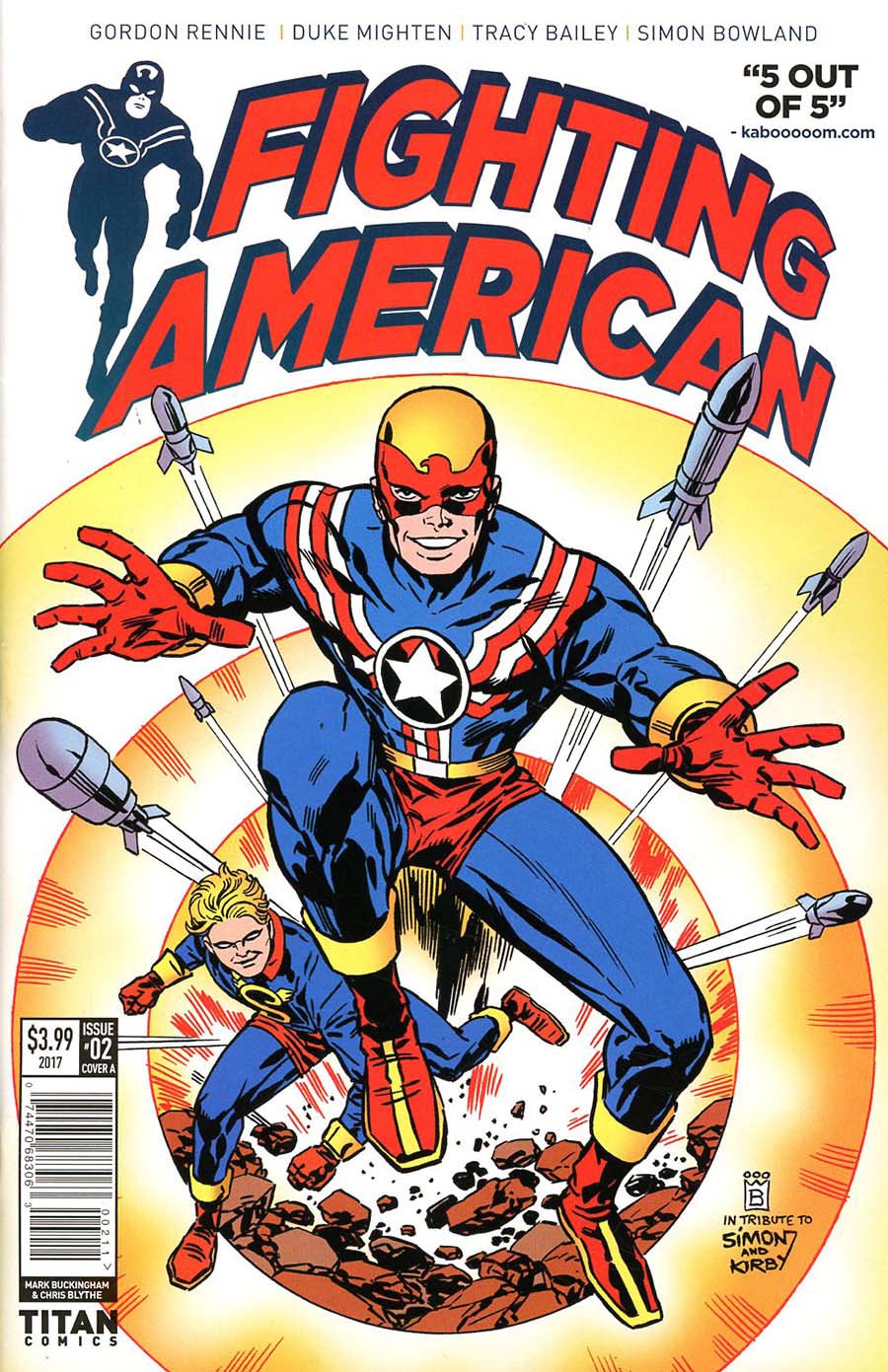 Fighting American Vol 4 #2 Cover A Regular Mark Buckingham Cover