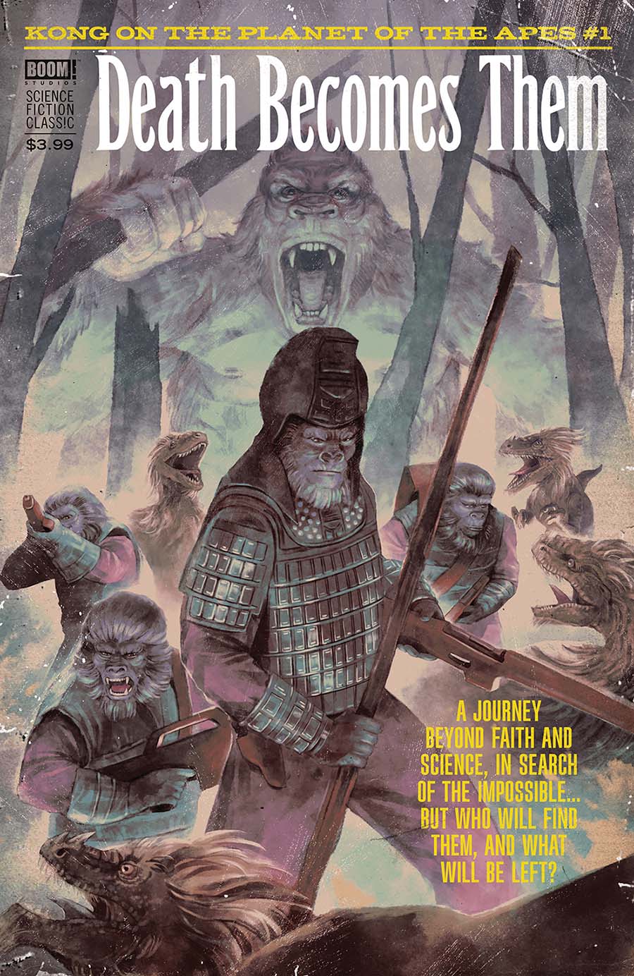 Kong On The Planet Of The Apes #1 Cover C Variant Hans Woody Pulp Subscription Cover