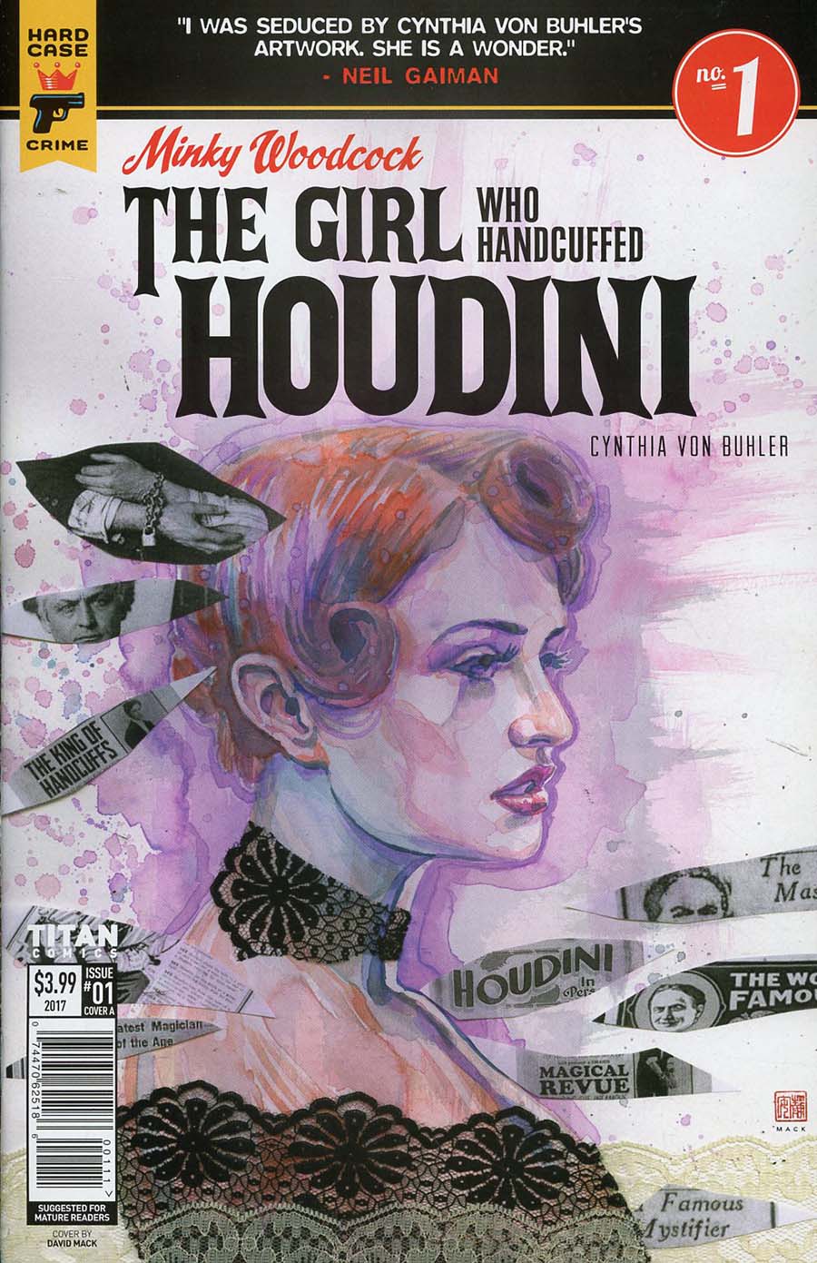 Hard Case Crime Minky Woodcock Girl Who Handcuffed Houdini #1 Cover A Regular David Mack Cover