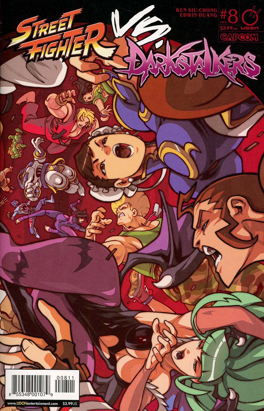 Street Fighter vs Darkstalkers #8 Cover A Regular Edwin Huang Story Cover