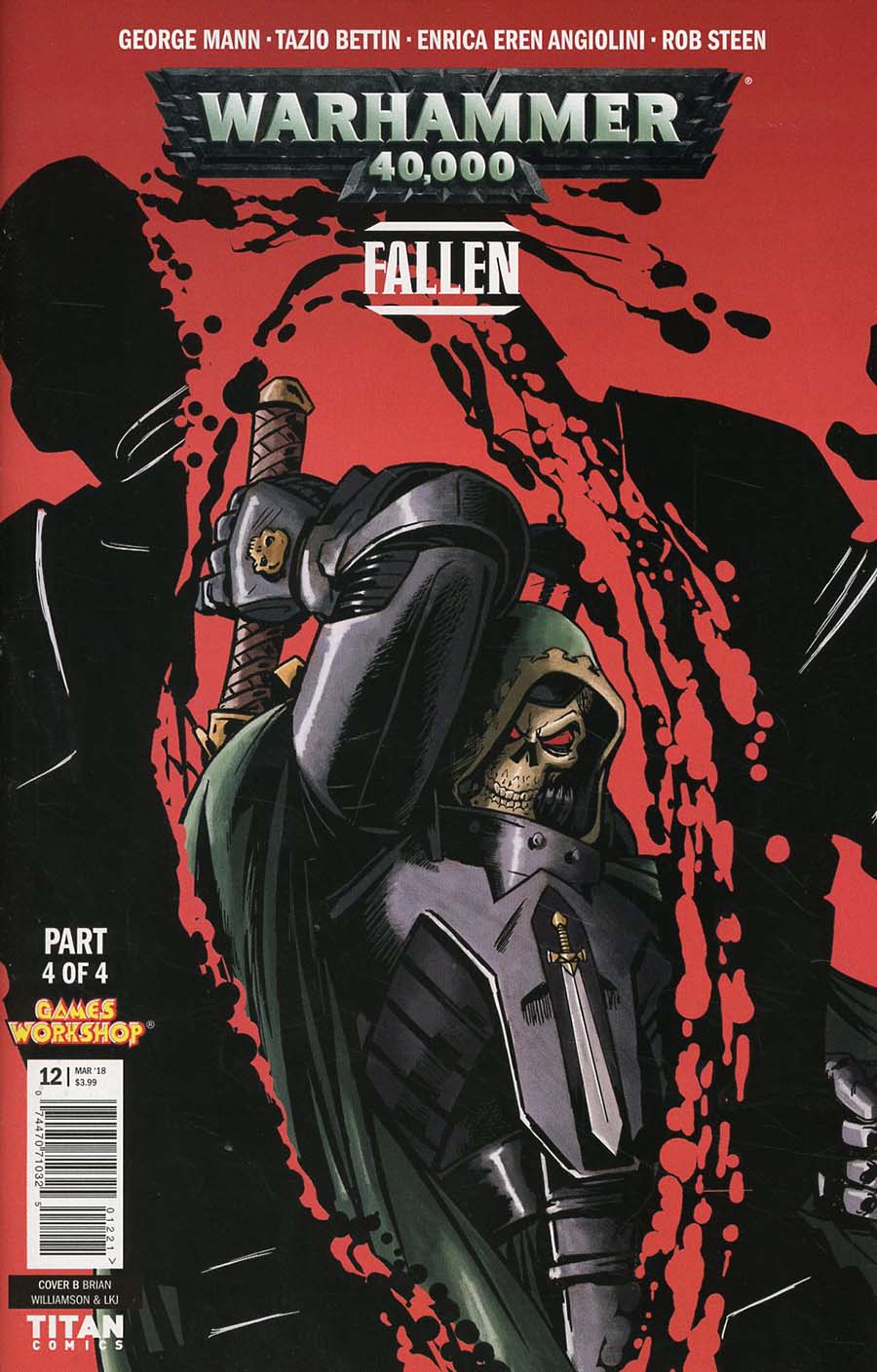 Warhammer 40000 Fallen #4 Cover B Variant Brian Williamson & Luke Kemp-James Cover