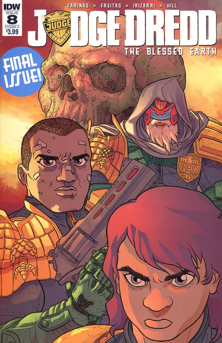 Judge Dredd Blessed Earth #8 Cover A Regular Ulises Farinas Cover