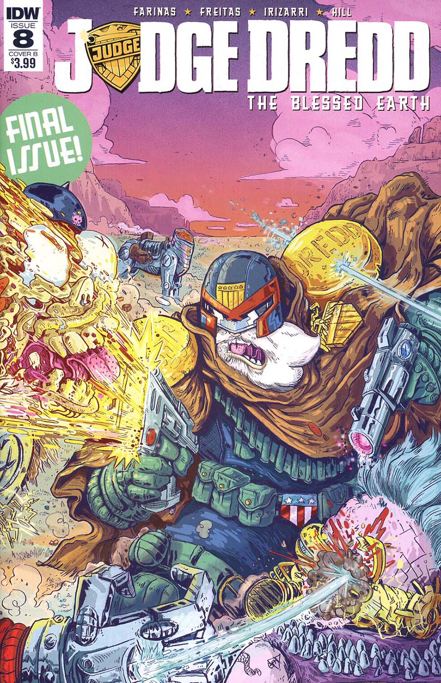 Judge Dredd Blessed Earth #8 Cover B Variant Sergio Vazquez Cover