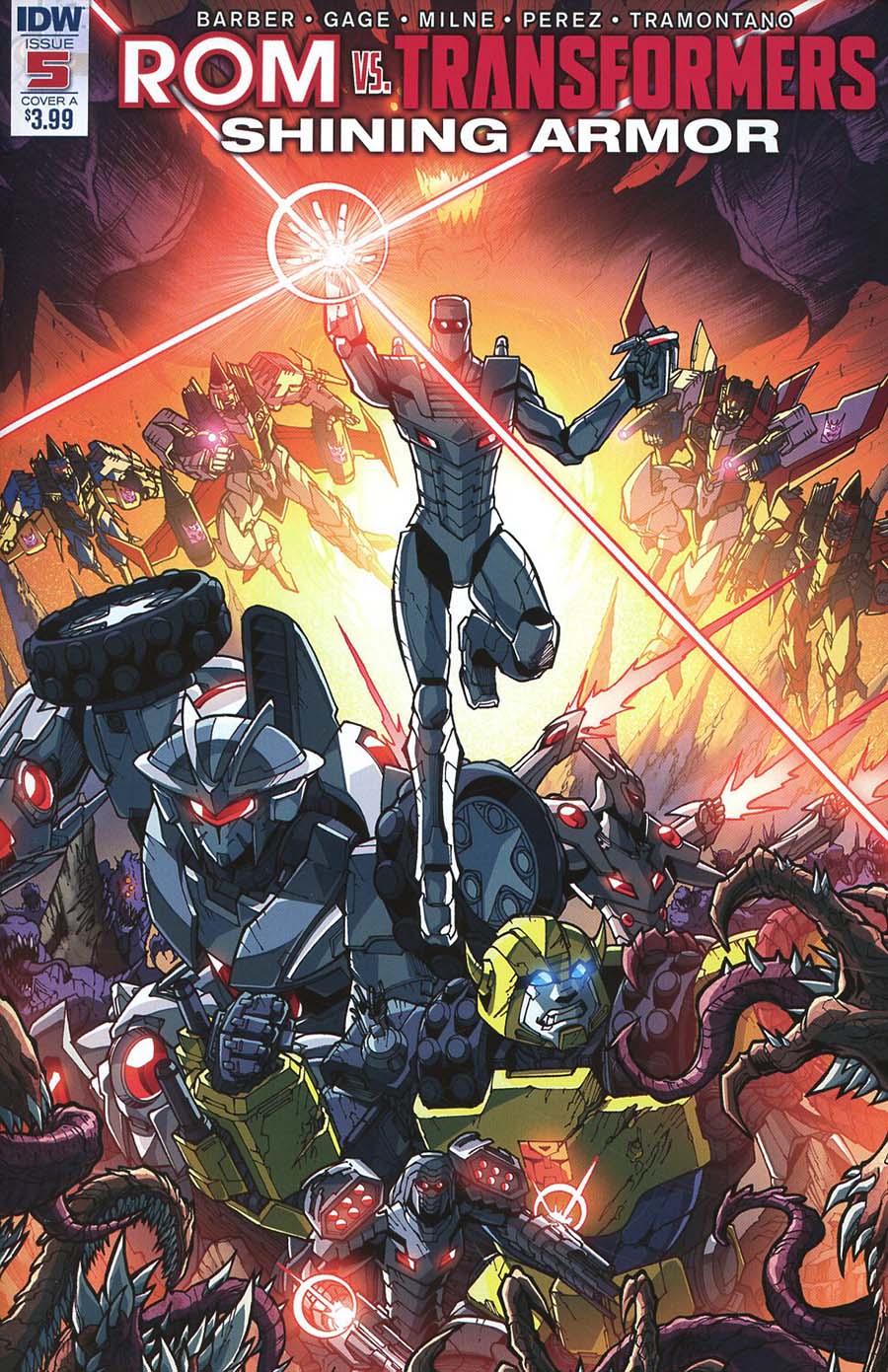 ROM vs Transformers Shining Armor #5 Cover A Regular Alex Milne Cover