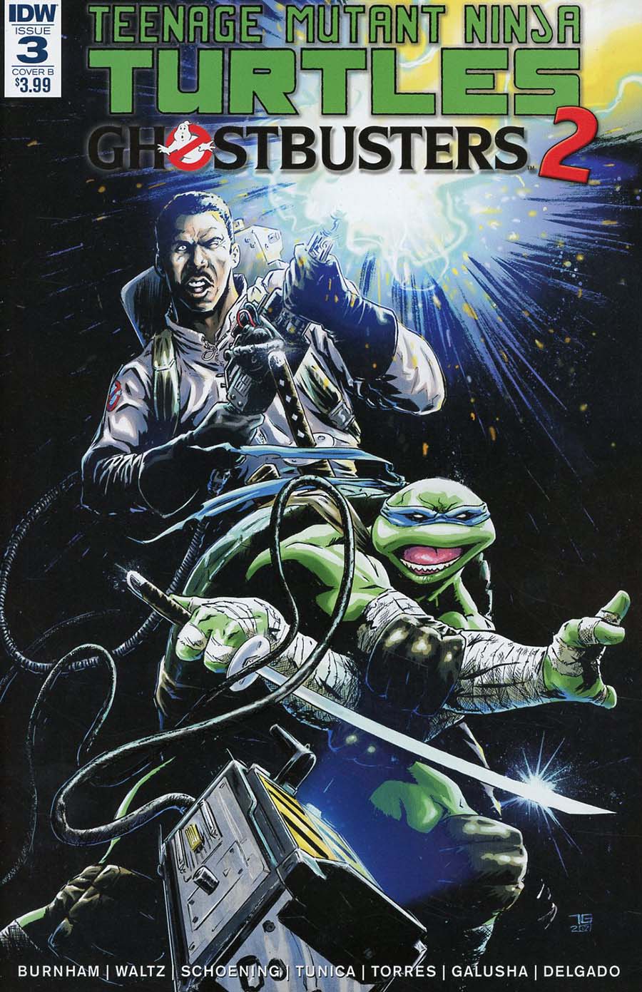 Teenage Mutant Ninja Turtles Ghostbusters II #3 Cover B Variant Tadd Galusha Cover