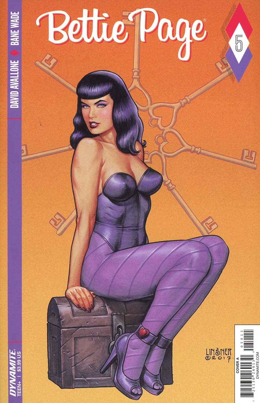 Bettie Page #5 Cover A Regular Joseph Michael Linsner Cover