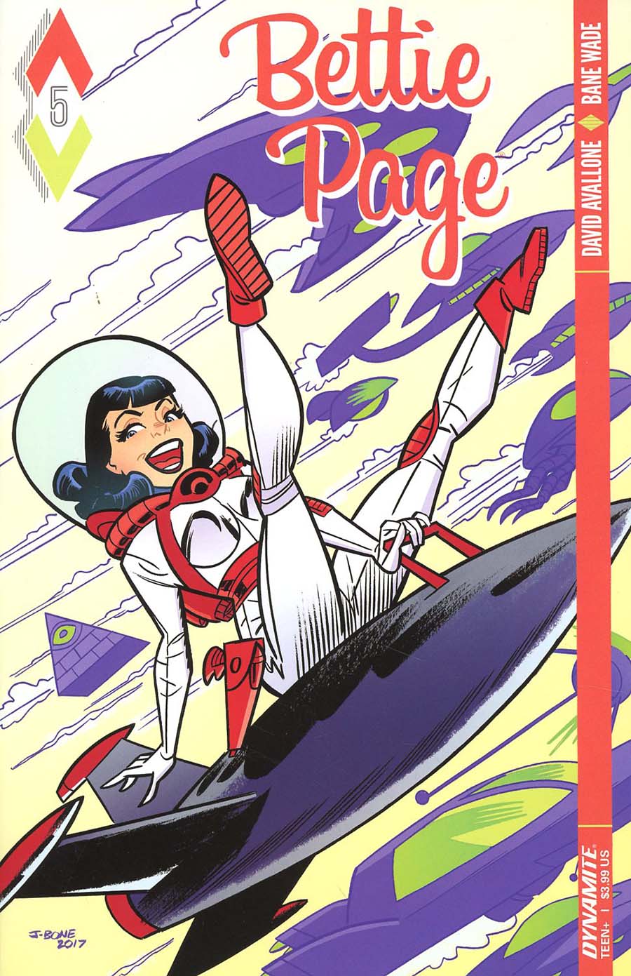 Bettie Page #5 Cover B Variant J Bone Cover