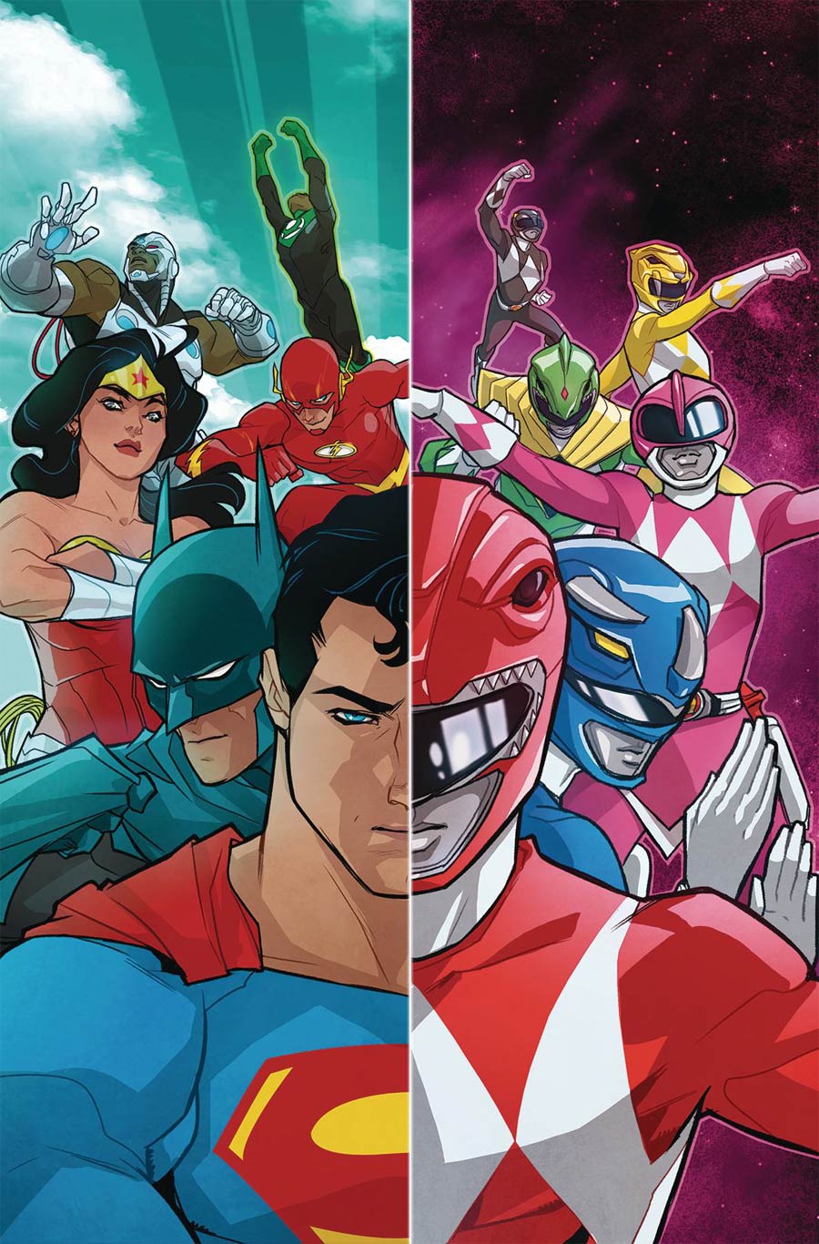 Justice League Power Rangers HC