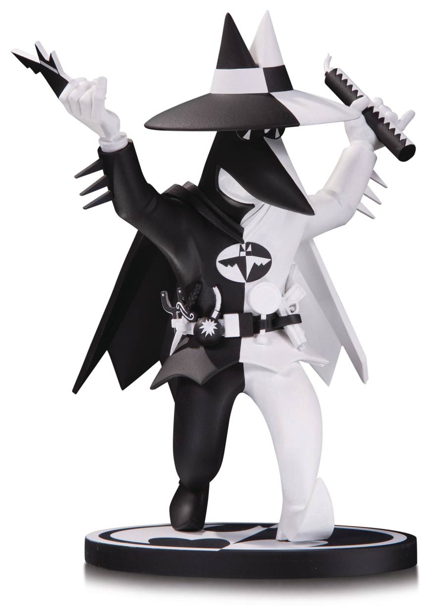 Batman Black & White Series Spy vs Spy As Batman Mini Statue By Peter Kuper
