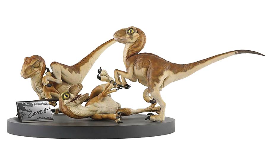 Chronicle Jurassic Park Crashs Baby Raptors Statue