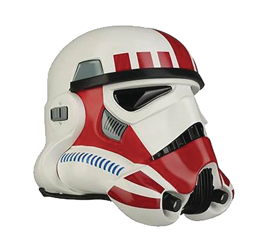 crítico polla danés Star Wars Imperial Stormtrooper TK Shock (Red) Helmet Replica - Midtown  Comics