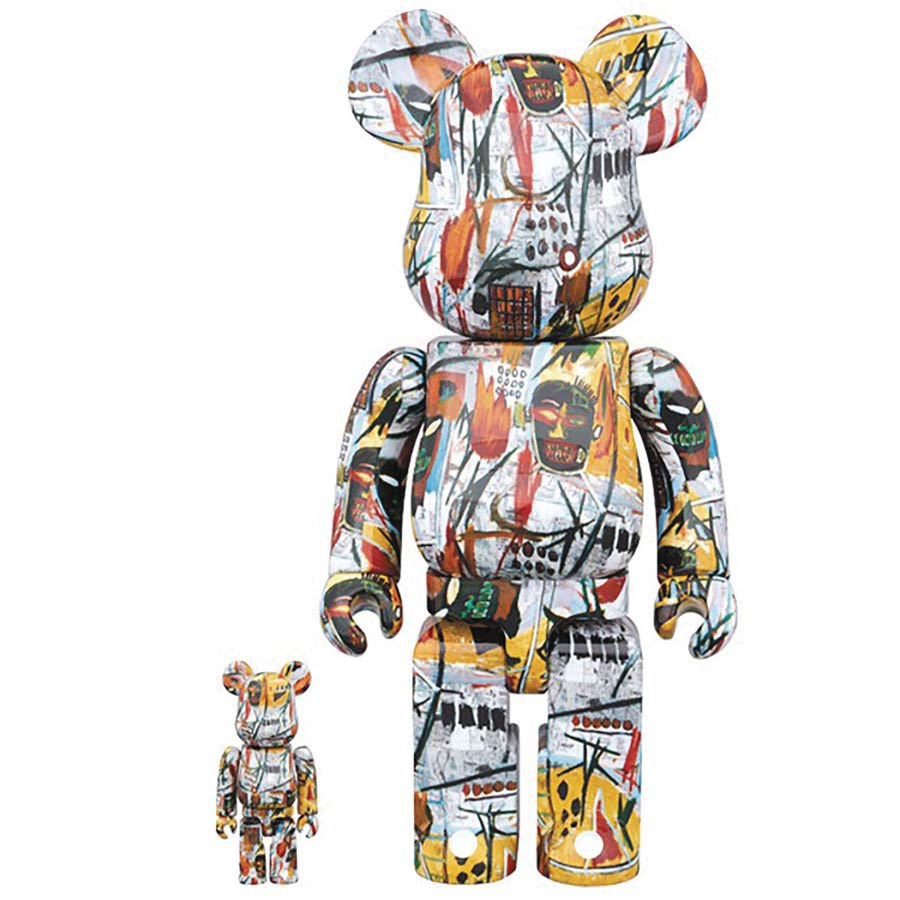 Jean-Michel Basquiat 100 Percent & 400 Percent 2-Pack Bearbrick