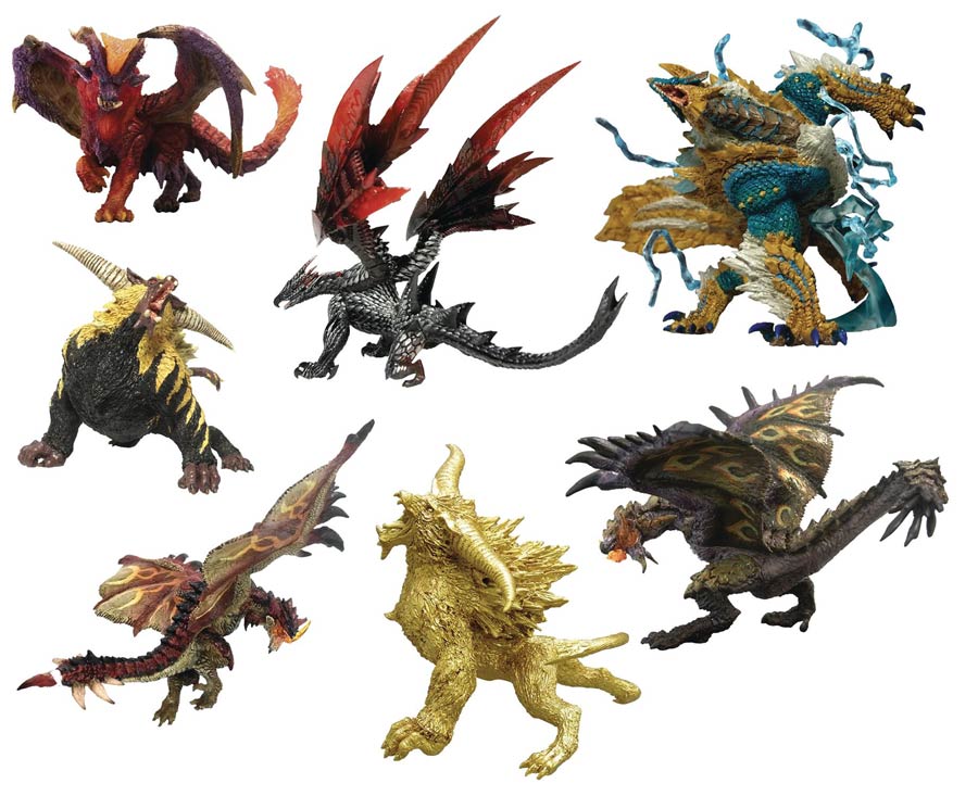 Monster Hunter Standard Model Trading Figure Version 2 Blind Mystery Box 6-Piece Display