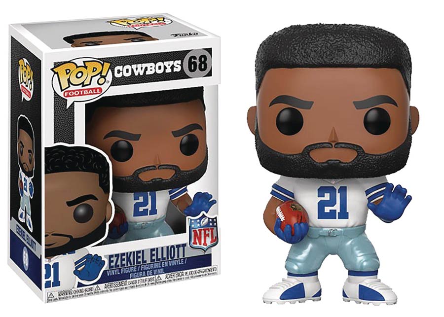 POP NFL Ezekiel Elliott Cowboys Home Vinyl Figure
