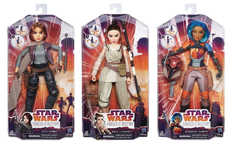 Star Wars Forces Of Destiny Adventure Figure Assortment Case 201701