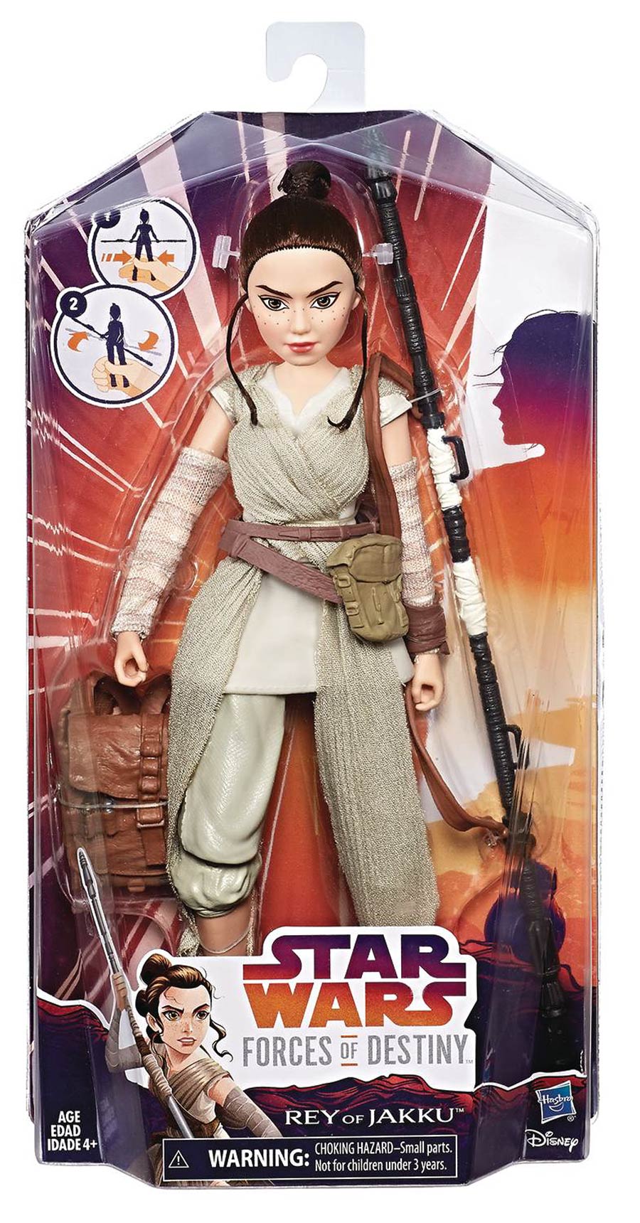 Star Wars Forces Of Destiny Rey Adventure Figure Case
