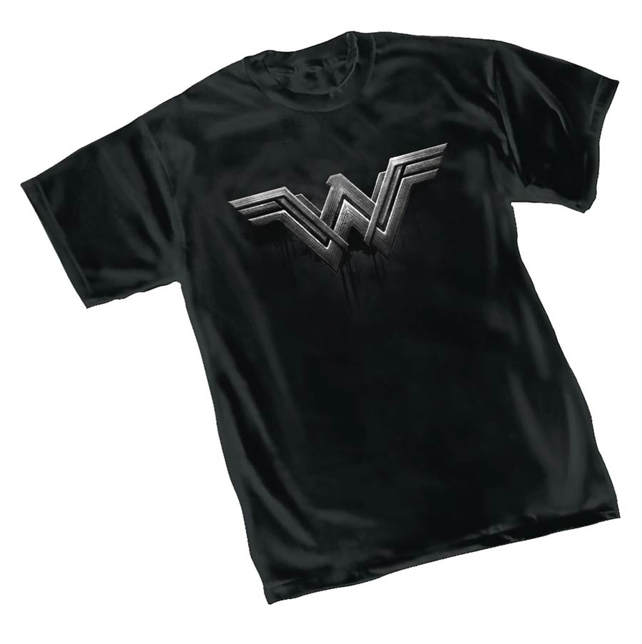 Justice League Movie Wonder Woman Symbol T-Shirt Large