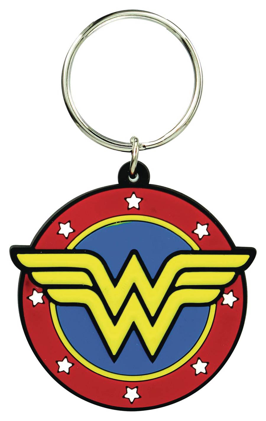 Wonder Woman Logo Soft Touch PVC Keyring