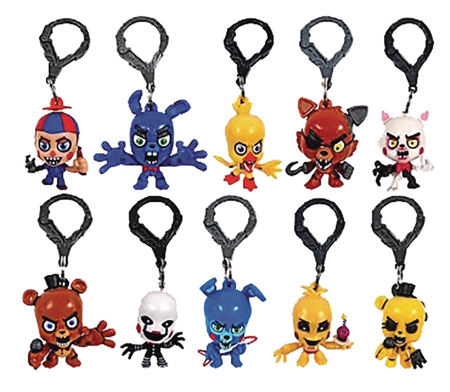 Five Nights At Freddys Figure Hangers Series 1 Blind Mystery Box 24-Piece Display