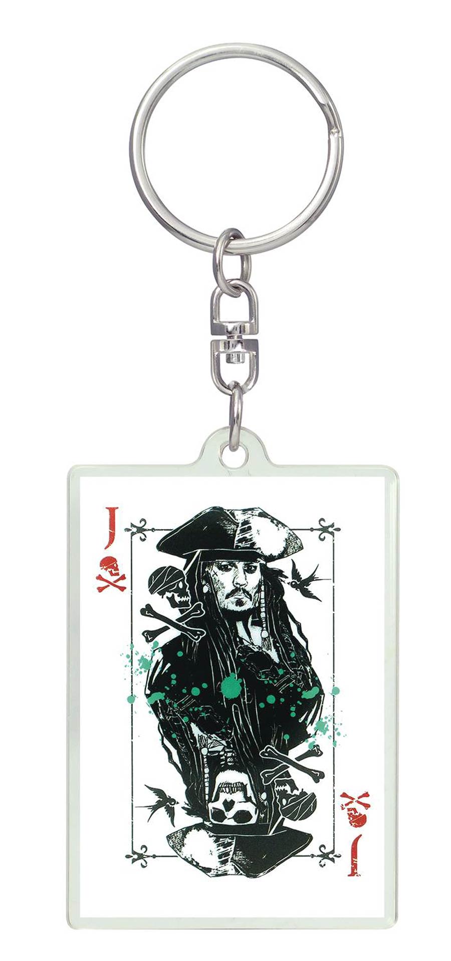 Pirates Of The Caribbean Dead Men Tell No Tales Acrylic Keyring - Jack Sparrow