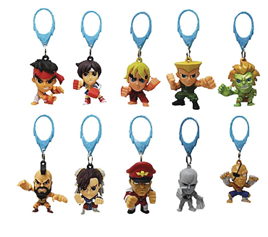 Street Fighter Figure Hangers Blind Mystery Box 24-Piece Display