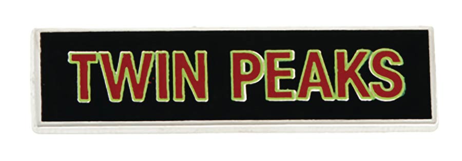 Twin Peaks Nameplate Enamel Lapel Pin