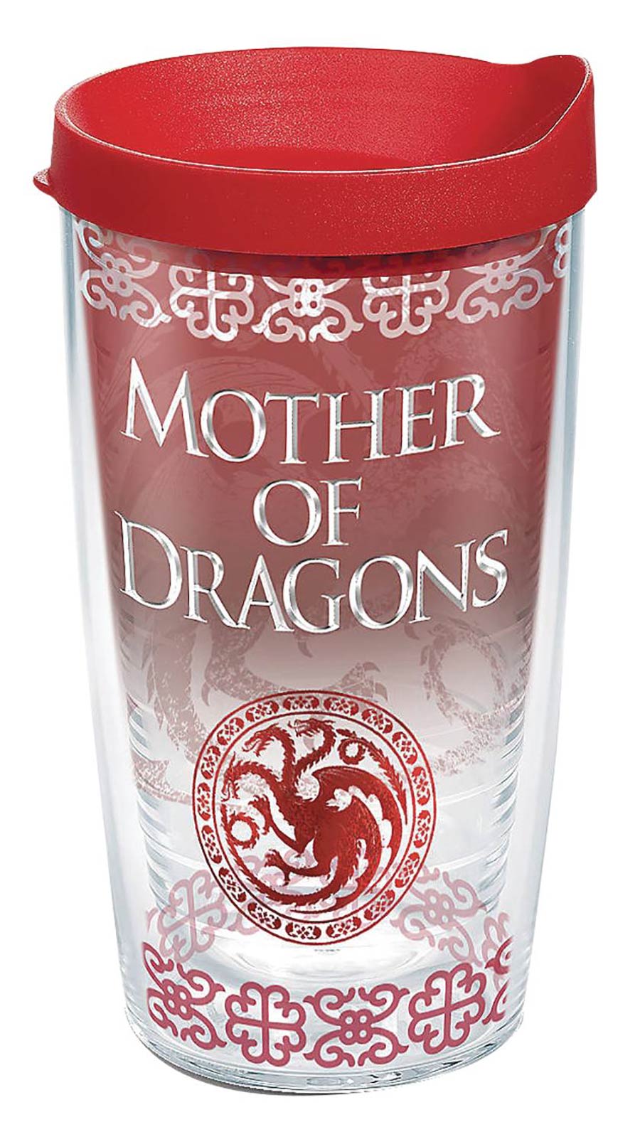 Game Of Thrones Mother Of Dragons 16-Ounce Tumbler With Red Lid