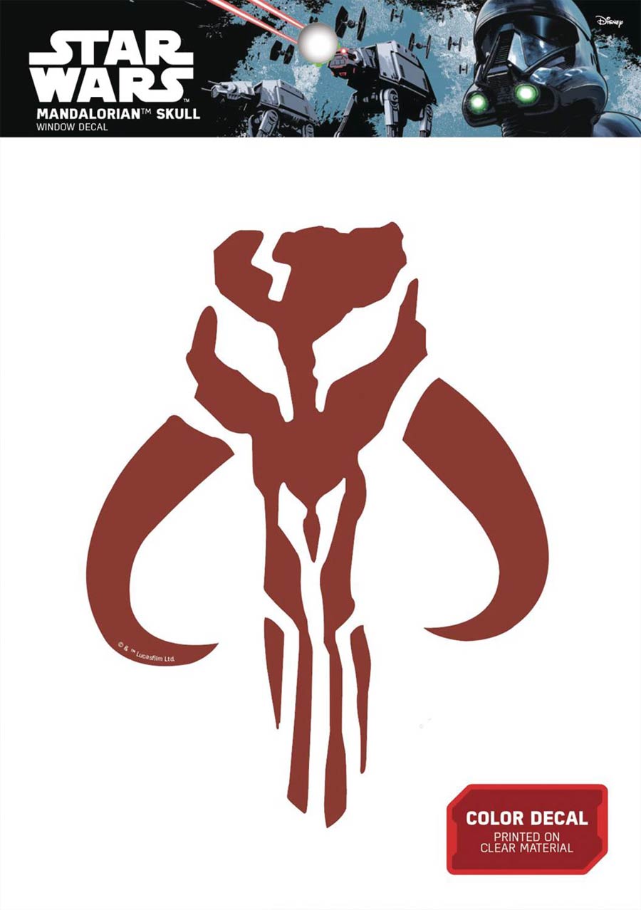 Star Wars Decal - Mandalorian Skull