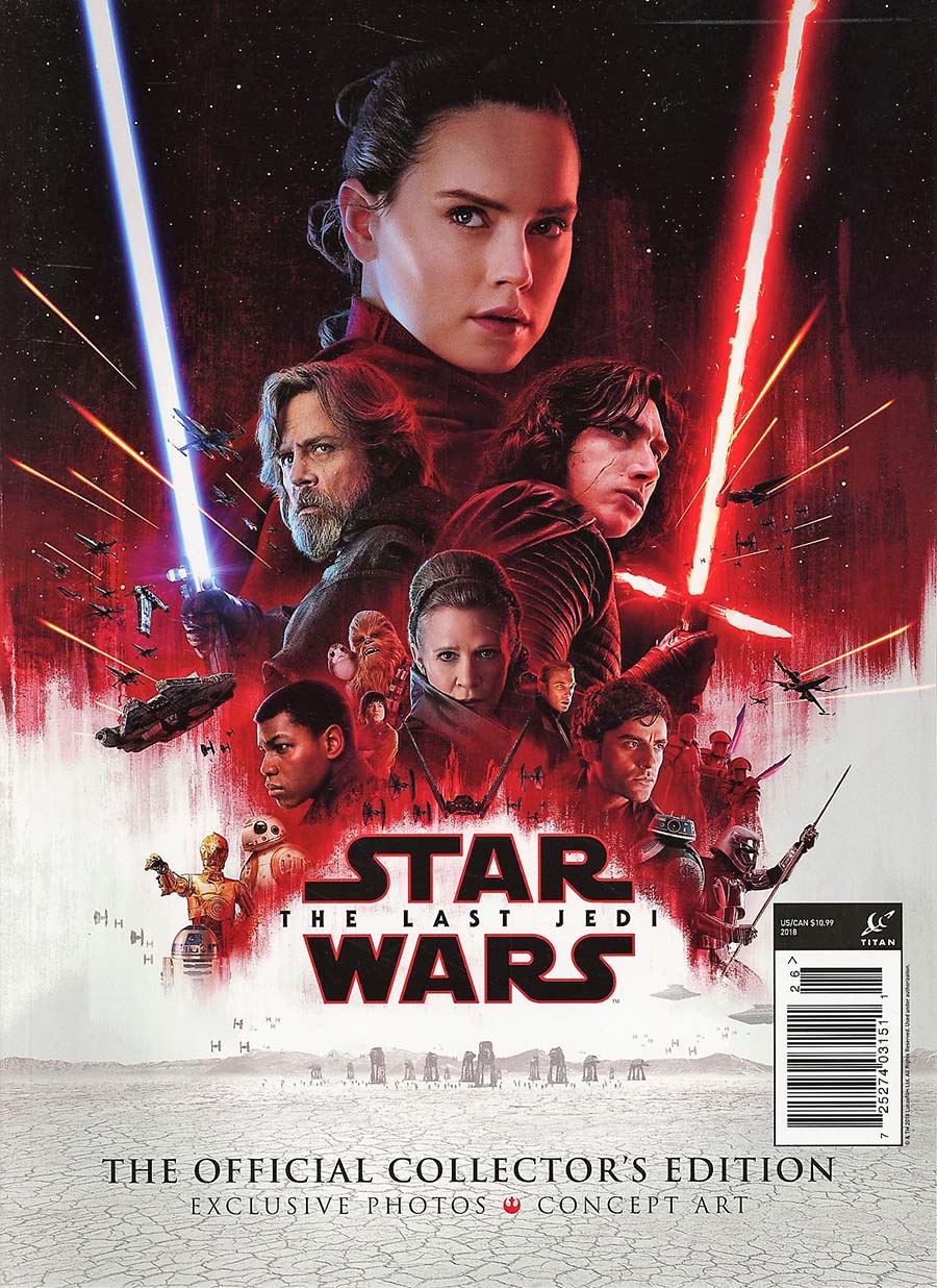 Star Wars Episode VIII The Last Jedi Movie Official Collectors Magazine Previews Exclusive Edition