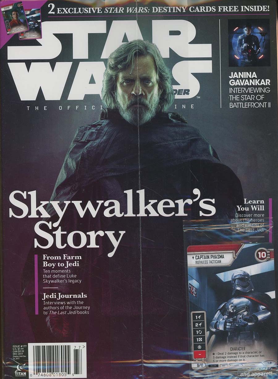 Star Wars Insider #177 December 2017 Newsstand Edition