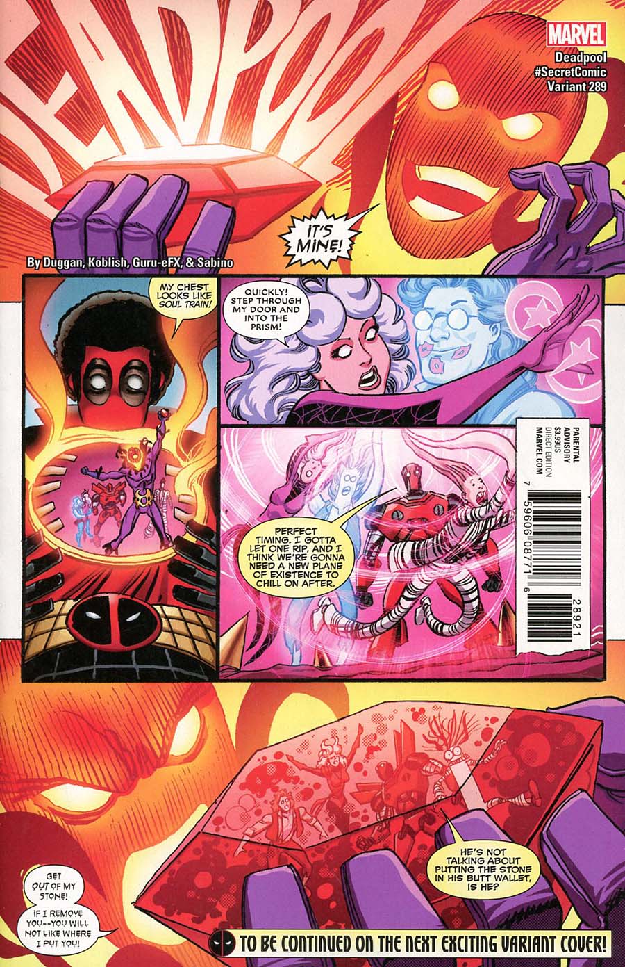 Despicable Deadpool #289 Cover B Variant Scott Koblish Secret Comics Cover (Marvel Legacy Tie-In)