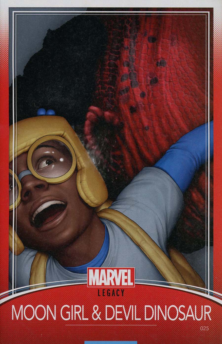 Moon Girl And Devil Dinosaur #25 Cover C Variant John Tyler Christopher Trading Card Cover (Marvel Legacy Tie-In)