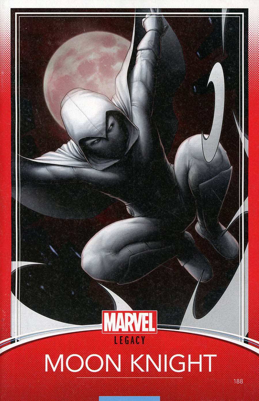 Moon Knight Vol 8 #188 Cover C Variant John Tyler Christopher Trading Card Cover (Marvel Legacy Tie-In)
