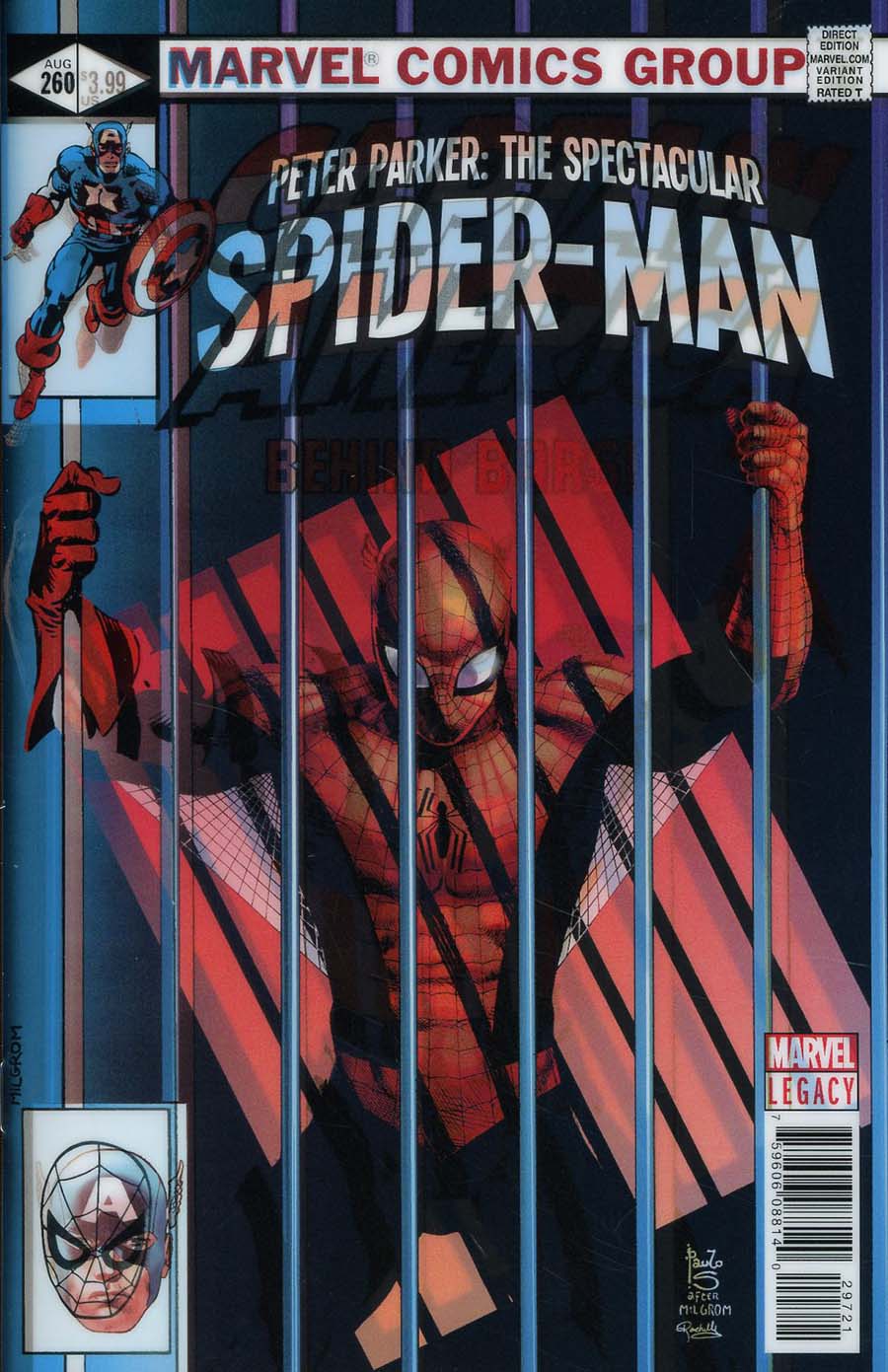 Peter Parker Spectacular Spider-Man #297 Cover B Variant Paulo Siqueira Lenticular Homage Cover (Marvel Legacy Tie-In)
