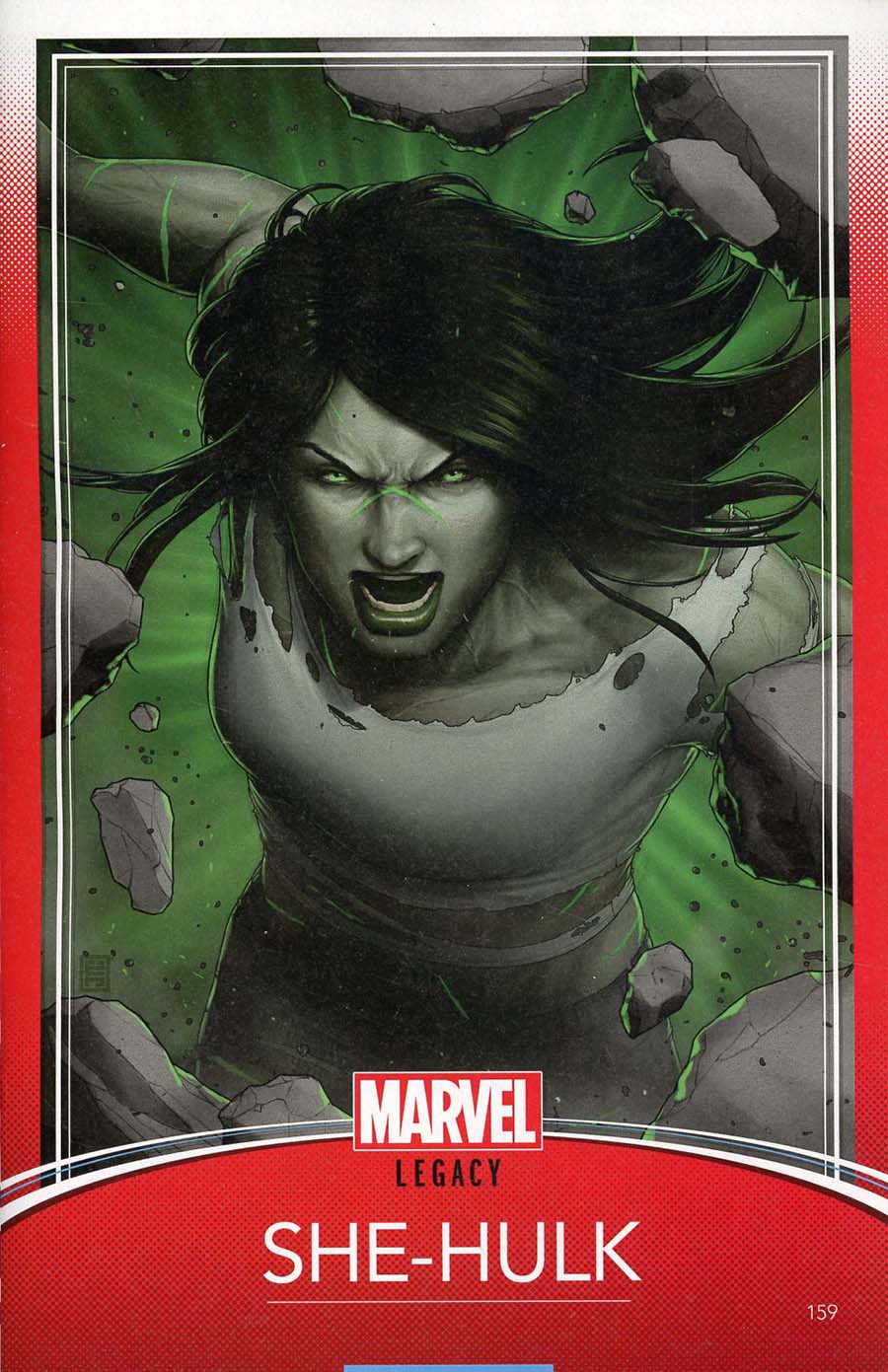 She-Hulk Vol 3 #159 Cover C Variant John Tyler Christopher Trading Card Cover (Marvel Legacy Tie-In)