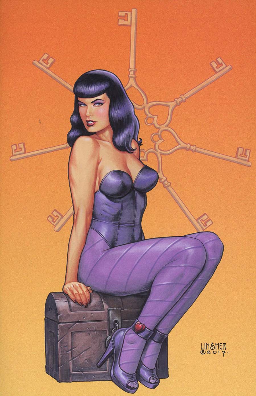 Bettie Page #5 Cover E Incentive Joseph Michael Linsner Virgin Cover