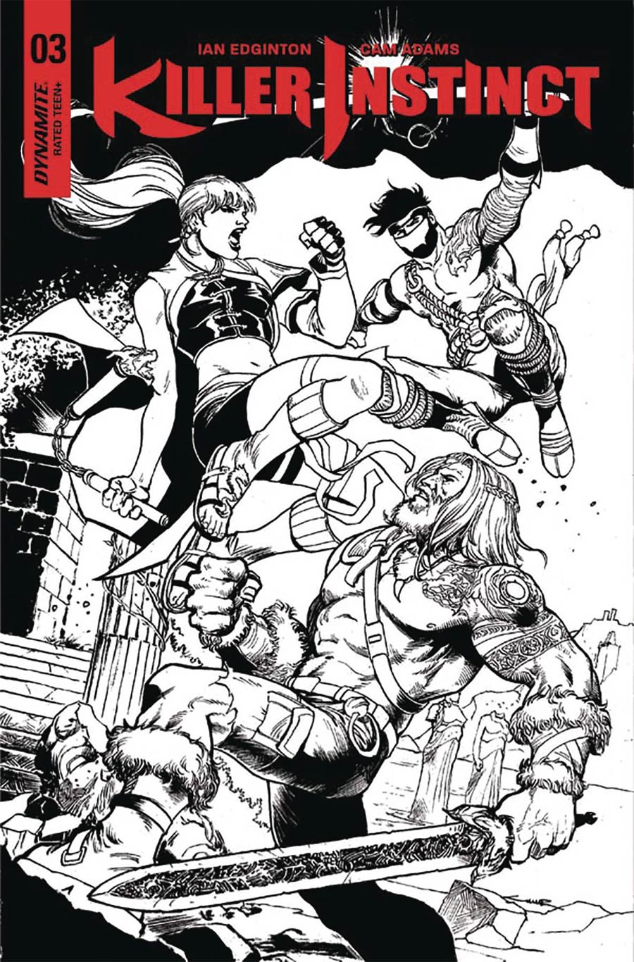 Killer Instinct Vol 2 #3 Cover E Incentive Yildiray Cinar Black & White Cover