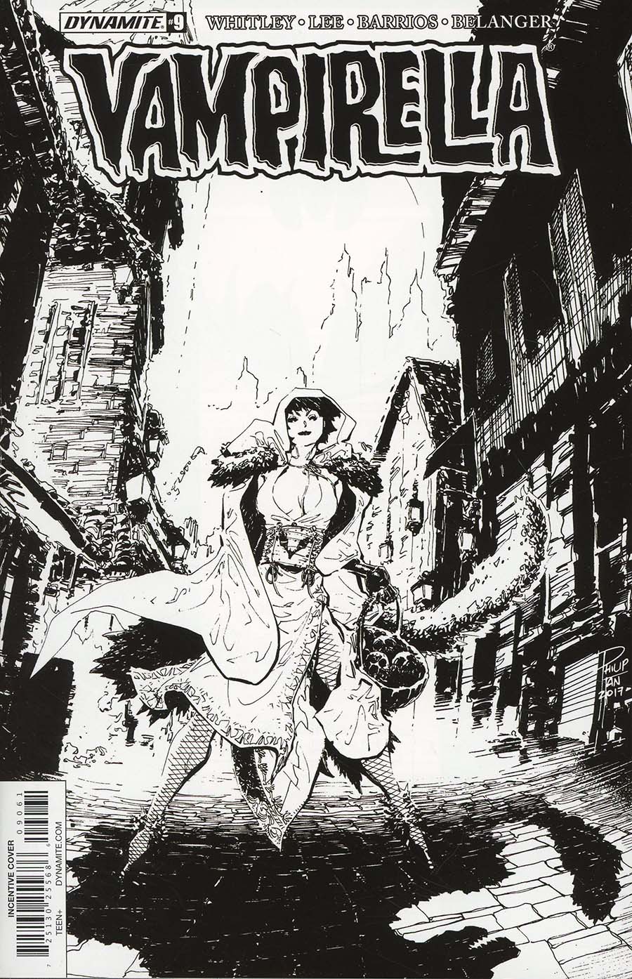 Vampirella Vol 7 #9 Cover F Incentive Philip Tan Black & White Cover