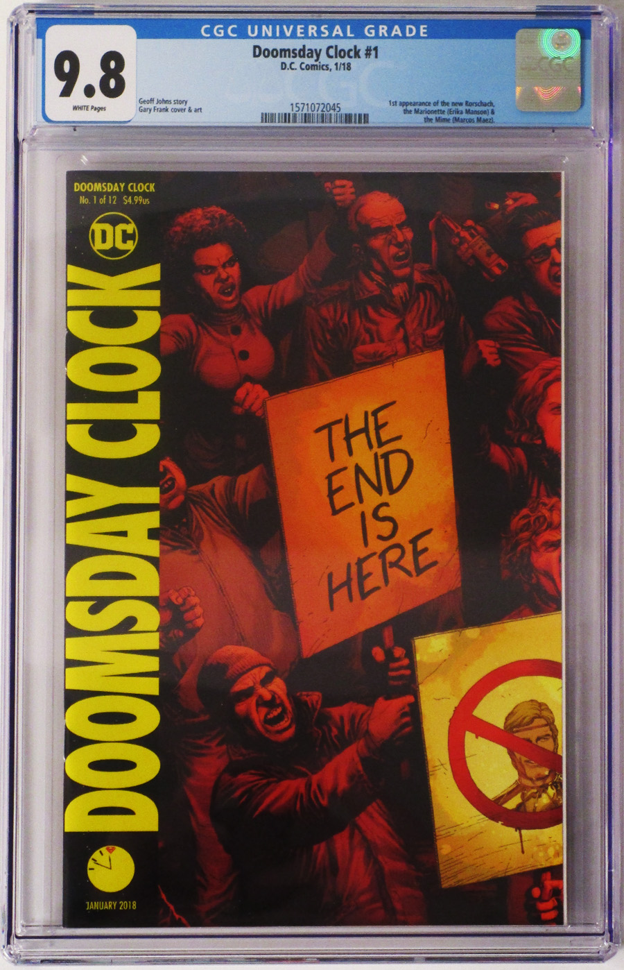 Doomsday Clock #1 Cover E DF CGC 9.6 Or Higher