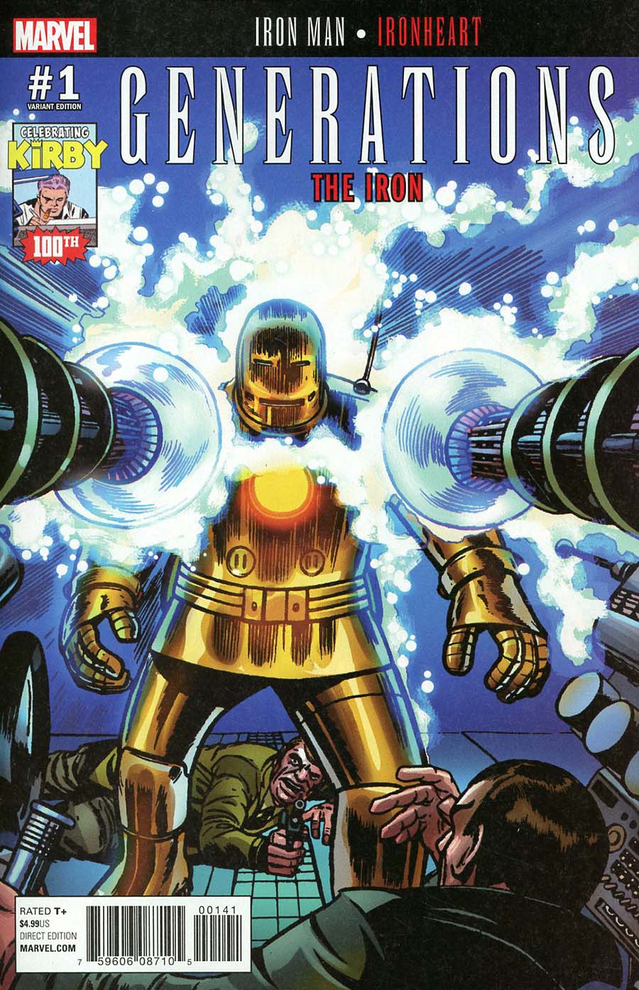Generations Iron Man & Ironheart #1 Cover C Incentive Jack Kirby 100th Anniversary Variant Cover