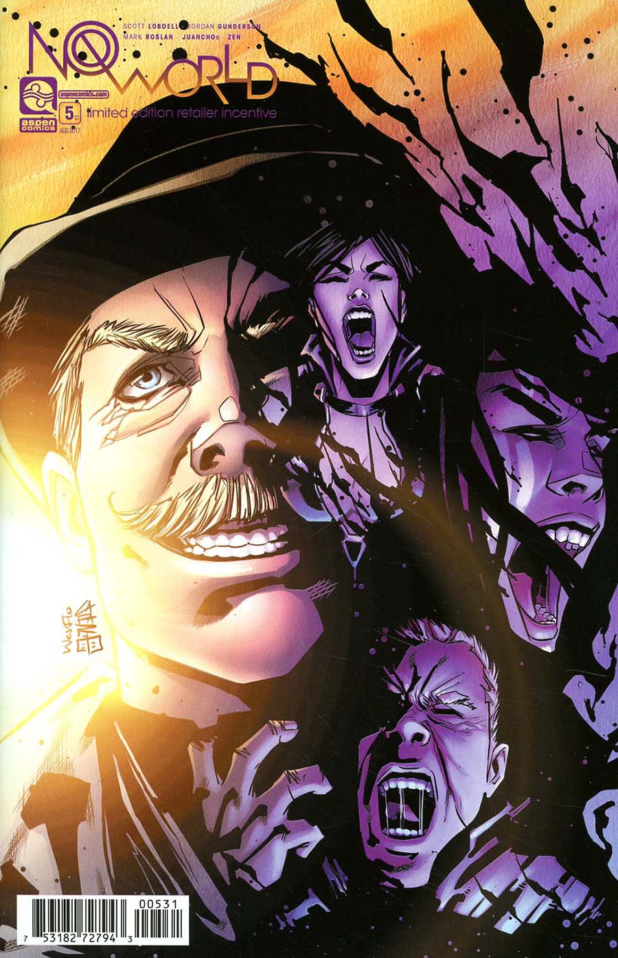 No World #5 Cover C Incentive Giuseppe Cafaro Variant Cover