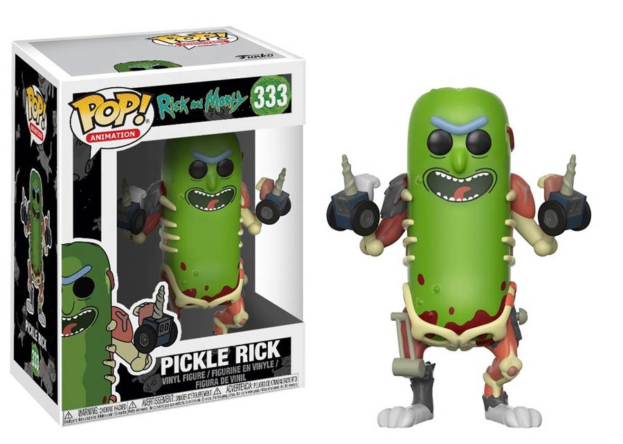 POP Animation 333 Rick And Morty Pickle Rick Vinyl Figure